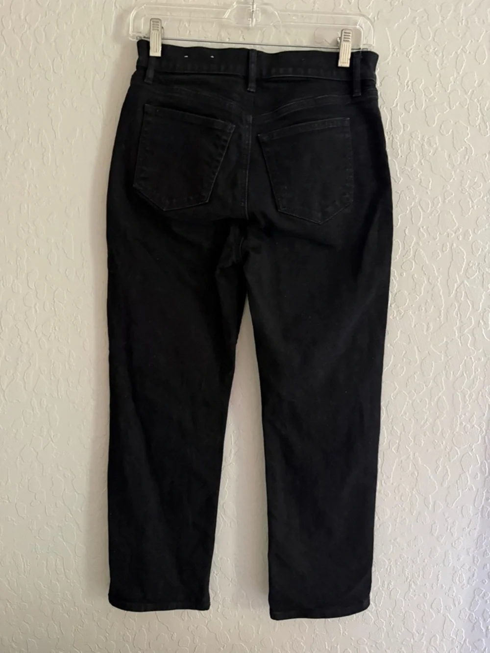 LOFT Black High-Rise Straight Ankle Button-Fly Jeans - 2P - Picture 2 of 4